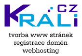 Krli.cz webdesign - www.krali.cz - tvorba www strnek, webhosting, domny